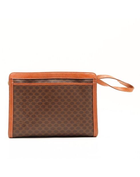 La custodia Celine Dragonne marrone scuro - 23x17 cm - Ottime condizioni