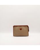 La Pochette Celine Macadam Beige/marron- 23x14 cm -Bon état
