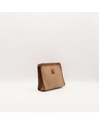 La Pochette Celine Macadam Beige/marron- 23x14 cm -Bon état