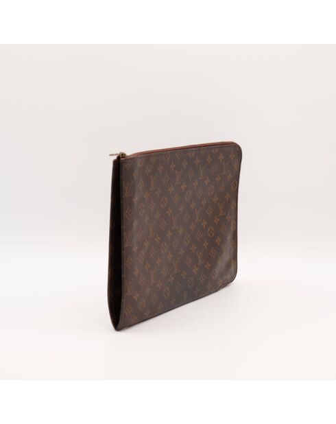 The GM braune Reisetasche - 29,3x23 cm - Guter Zustand