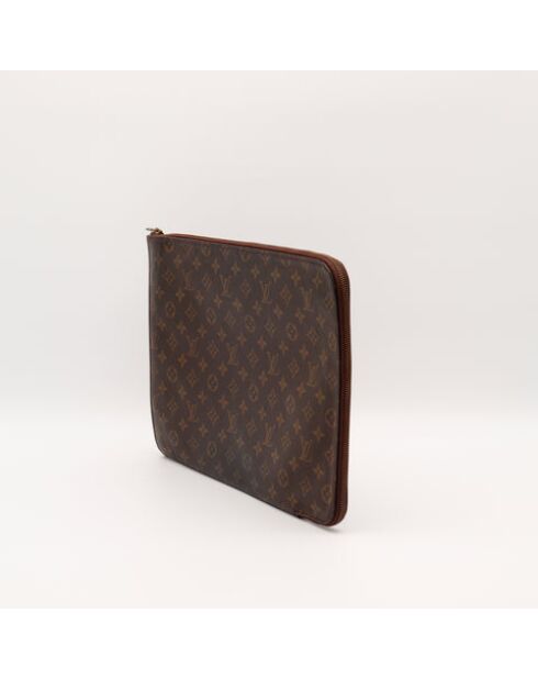 The GM braune Reisetasche - 29,3x23 cm - Guter Zustand