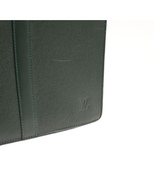 Le Porte-Documents Rosan Taiga Louis Vuitton Vert Sapin- 41x30x8 cm- Bon état