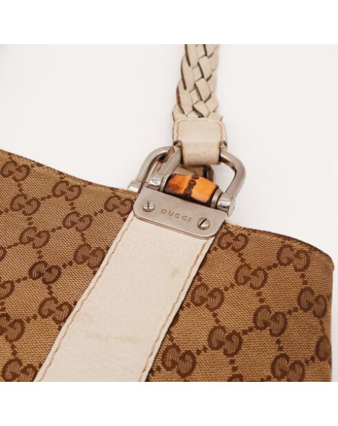 The Gucci Bamboo Tote Bag beige/marrón - 39x27x14 cm - Muy buen estado
