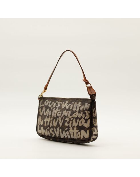 La Pochette Accessoires Graffiti Louis Vuitton marron- 21x13x3.5 cm -Bon état