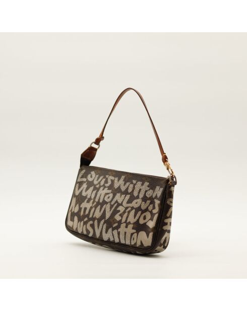 La Pochette Accessoires Graffiti Louis Vuitton marron- 21x13x3.5 cm -Bon état