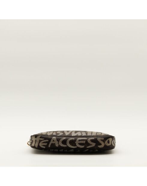 La Pochette Accessoires Graffiti Louis Vuitton marron- 21x13x3.5 cm -Bon état