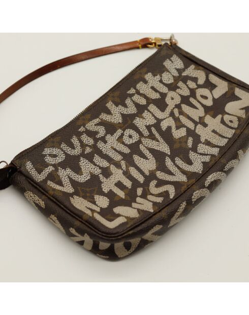 La Pochette Accessoires Graffiti Louis Vuitton marron- 21x13x3.5 cm -Bon état