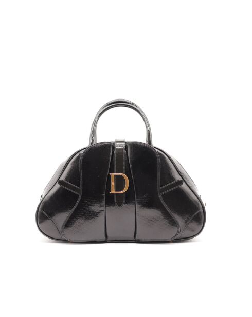 La sella Boston Dior marrone scuro - 39x24x14 cm - Ottime condizioni