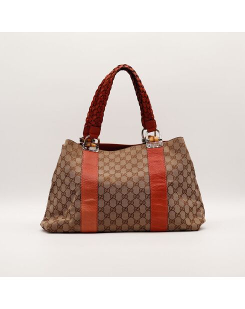 The Gucci Tragetasche braun/orange - 39x27x14 cm - Sehr guter Zustand