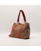 The Gucci bruin/oranje draagtas - 39x27x14 cm - Zeer goede staat