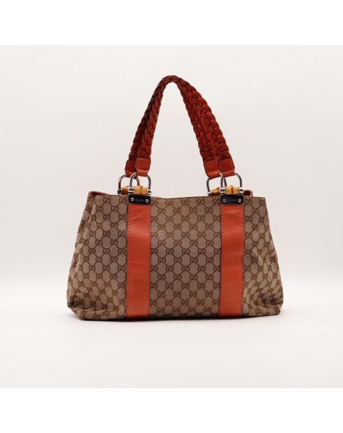 The Gucci Tragetasche braun/orange - 39x27x14 cm - Sehr guter Zustand
