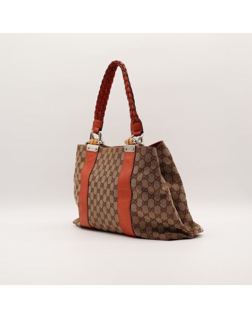 The Gucci Tragetasche braun/orange - 39x27x14 cm - Sehr guter Zustand