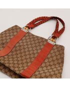 The Gucci bruin/oranje draagtas - 39x27x14 cm - Zeer goede staat