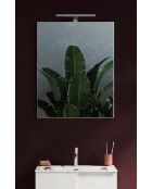 Spiegel met 1 lamp voor montage aan de voorkant van de LED-badkamerspiegel - 60x75x3 cm