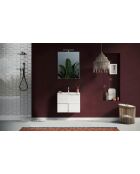 Spiegel met 1 lamp voor montage aan de voorkant van de LED-badkamerspiegel - 60x75x3 cm