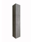 Ancona - Colonne 1 porte à poser Béton - Système Push Pull H 138 cm - 26x138x25 cm