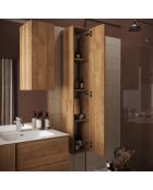 Jessie - Colonna autoportante Mercure in rovere a 1 anta - Sistema Push Pull H 138 cm - 25x138x26 cm