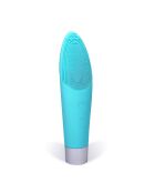 Brosse nettoyante, masseuse et rasoir électrique en silicone pour le visage, adaptée aux zones délicates.