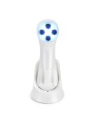 Système de beauté multifonctionnel pour les soins de la peau, le traitement par lumière LED, la radiofréquence et le massage.