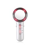 Soin de la peau 3 en 1 : EMS + Microcourants ultrasoniques + Lumière infrarouge LED.