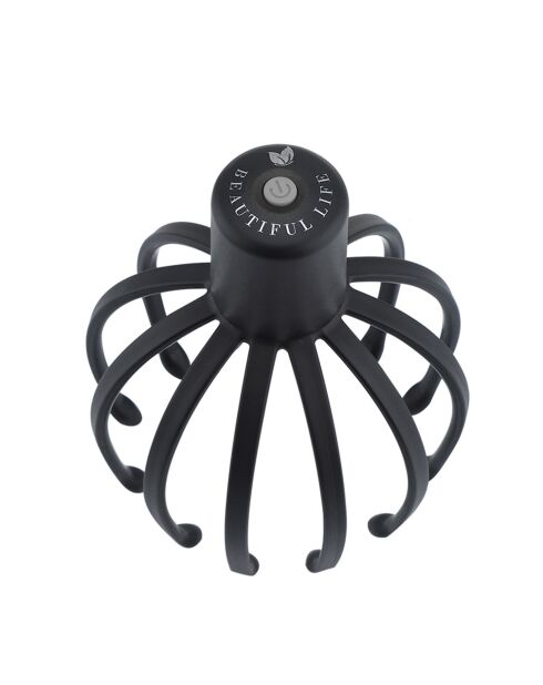 Elektrisch hoofdmassageapparaat in de vorm van een octopus. Verlicht de spanning, masseert de hoofdhuid.