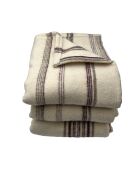 Marine Bizet Gebleekte Anglet geweven deken - 220x240 cm