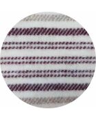 Gewebte blanchierte Angeltdecke Aubergine Bizet - 220x240 cm