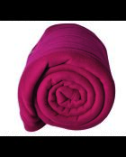 Cocooning Teddy Decke, 240 x 300 cm, Himbeerfarben