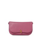 Magie Mini schoudertas in gegreineerd palissander leer - 22,5x14x3 cm