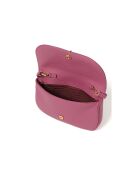 Magie Mini schoudertas in gegreineerd palissander leer - 22,5x14x3 cm