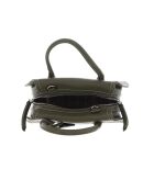 Borsa Lord in pelle martellata verde Laurel - 26x16x10 cm