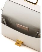 Arlettis Handtasche aus weißem genarbtem Lammleder - 19x15x8 cm