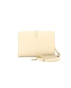 Dorian Mini schoudertas in wit generfd lamsleer - 20x13x6 cm