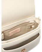 C-Me schoudertas in parelmoer generfd leer - 21x17x6 cm