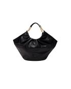 Smash Handtasche aus schwarzem Glattleder - 26,5x35x14 cm