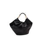 Smash Handtasche aus schwarzem Glattleder - 26,5x35x14 cm