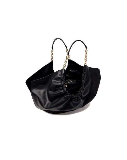 Smash Handtasche aus schwarzem Glattleder - 26,5x35x14 cm