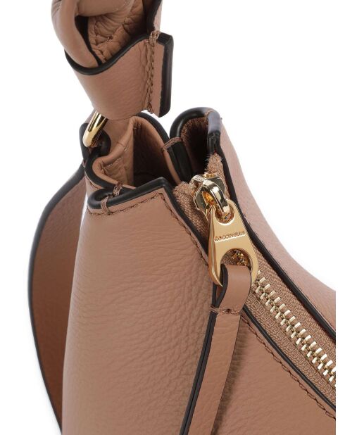 Bandolera doble Bohème Grana de piel granulada de doble piel - 30x15,5x10 cm