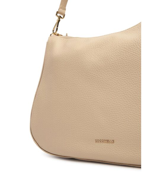 Nory schoudertas in generfd leer zonder schelp - 35x25x9 cm