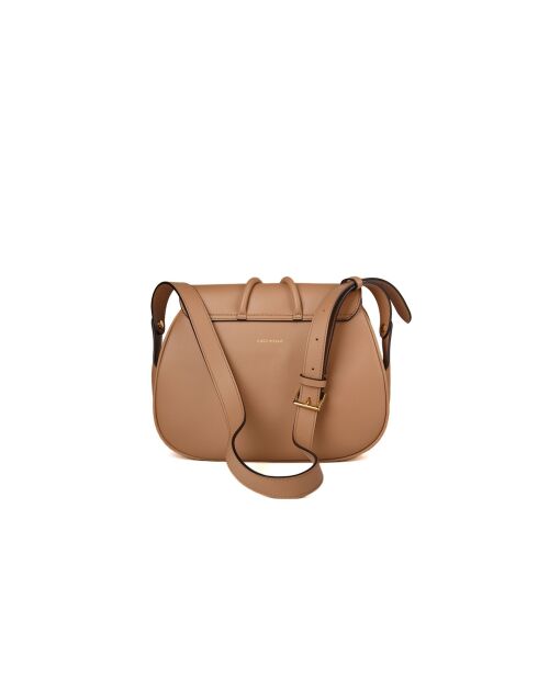 Carmy Schultertasche aus glattem Nudeleder - 28x21x6 cm