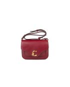 Ribes C-Me schoudertas van glad kalfsleer - 21x17x6 cm