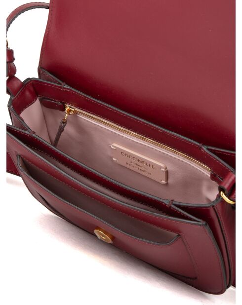 Ribes C-Me Schultertasche aus glattem Kalbsleder - 21x17x6 cm