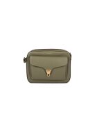 Sac bandoulière souple  Beat en cuir grainé laurel green - 26x20x8.5 cm