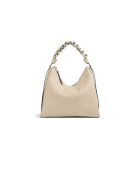 Bohemian Grana Doppelte Schultertasche aus genarbtem Leder mit doppelter Sandschale - 34x23x11 cm