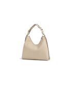 Bohemian Grana Doppelte Schultertasche aus genarbtem Leder mit doppelter Sandschale - 34x23x11 cm