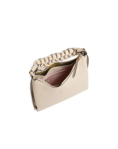 Bohemian Grana Doppelte Schultertasche aus genarbtem Leder mit doppelter Sandschale - 34x23x11 cm