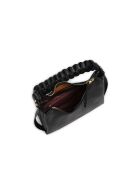 Bohème Grana dubbele schoudertas in zwart dubbelgenerfd leer - 30x15,5x10 cm