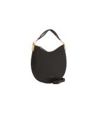 Sunup Handtasche aus doppelt genarbtem Leder in Schwarz - 38x26x5 cm