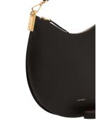 Sunup Handtasche aus doppelt genarbtem Leder in Schwarz - 38x26x5 cm