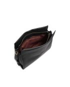 Bohemian Grana Doppelhandtasche aus schwarzem doppelt genarbtem Leder - 33x23x12 cm